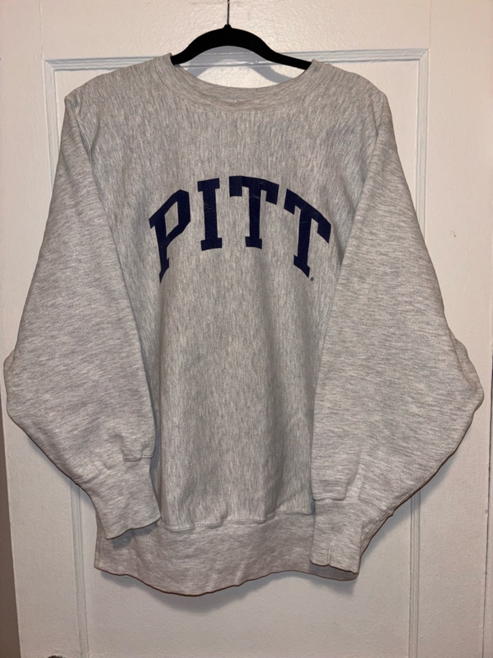 VINTAGE 90s Pitt Panthers Sweatshirt Mens XL Champion Reverse Weave University